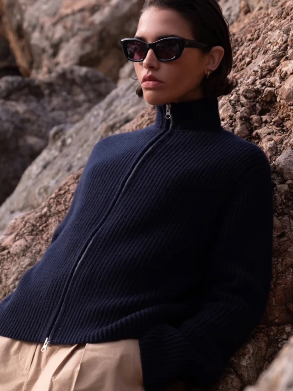 Jenni Kayne - Boyd Sweater - XS - Navy - NWT